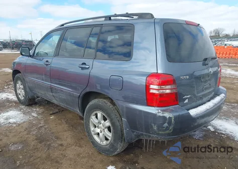 2003 Toyota Highlander из США, поврежденный, VIN JTEHD21AX30020511